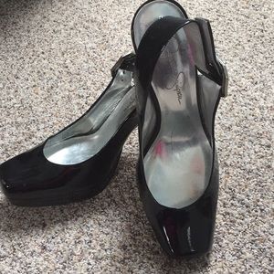 Jessica Simpson Black Heels